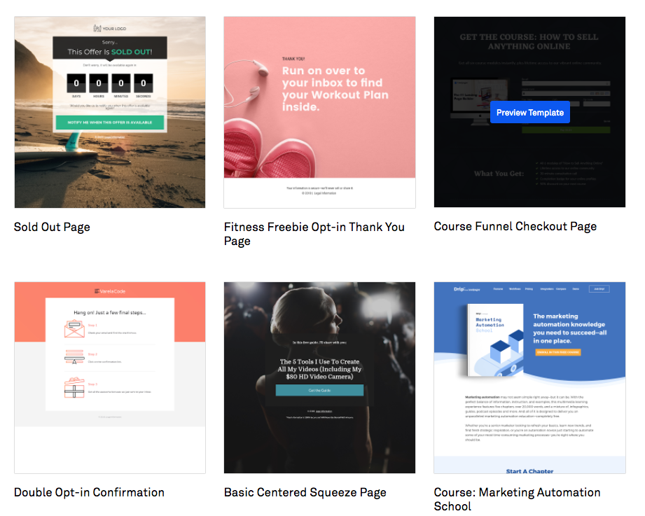 Leadpages Free Templates & Sales funnel