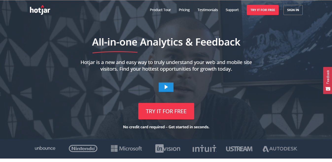 Hotjar All-in-one Analytics & Feedback Tools