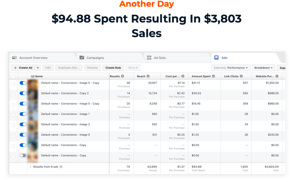 Ad Spend of Facebook ROI With Storeless APP